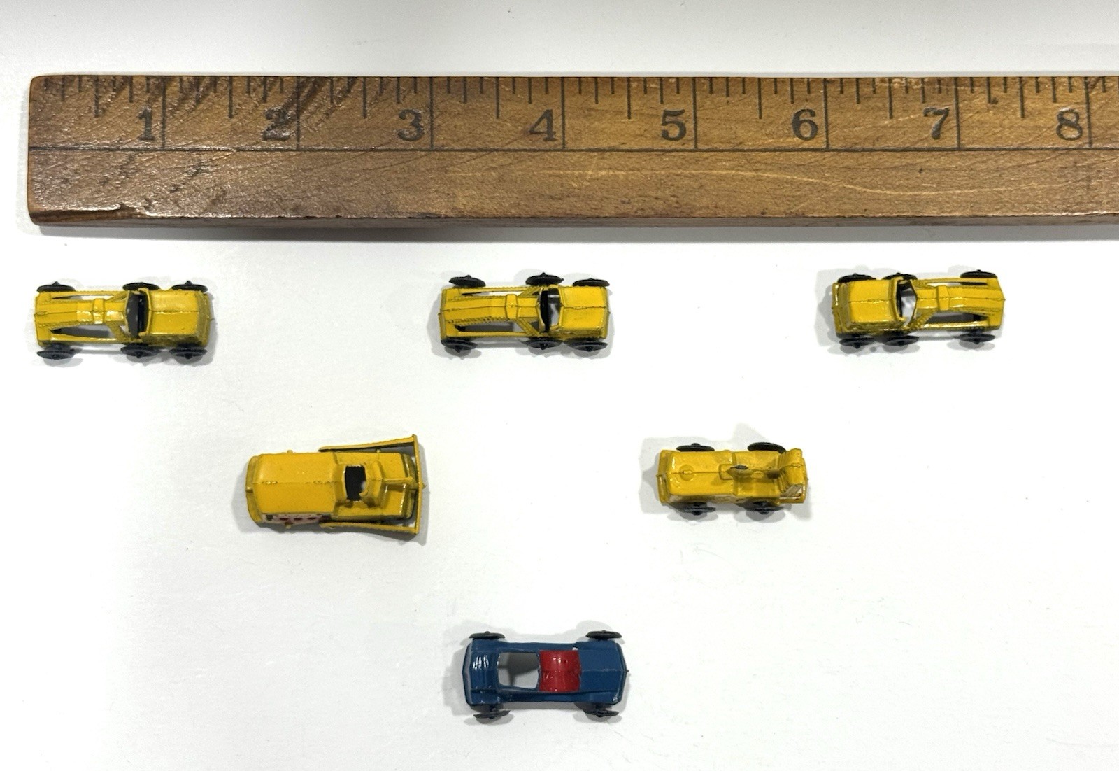 VTG Diecast Metal Vehicles Miniature Cars Truck Toy Disc Wheels JAPAN Lot of 6