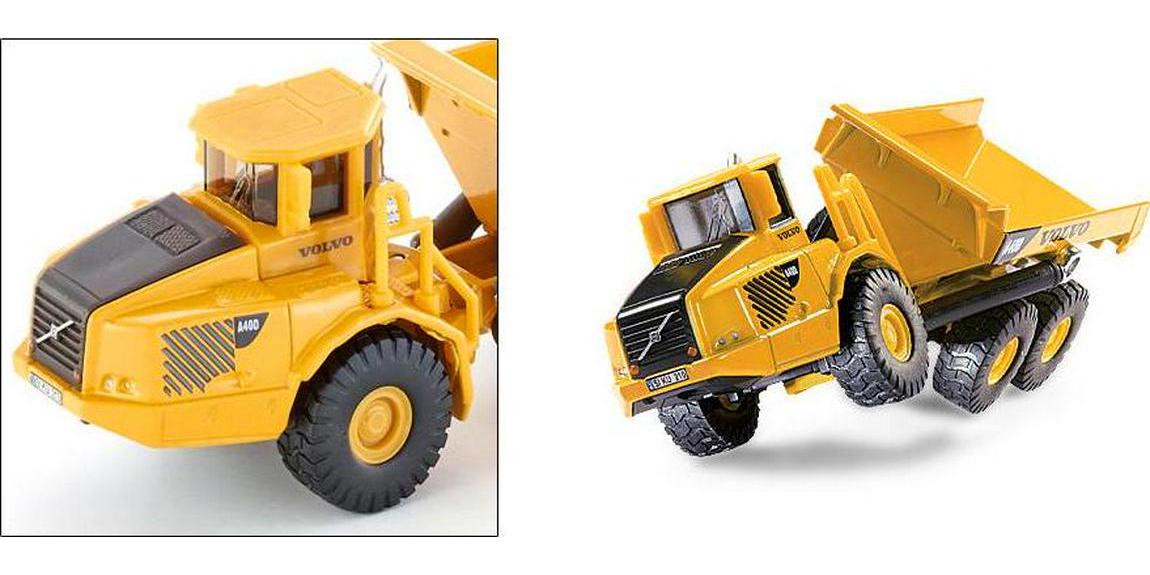 Volvo A40D Dump Truck Yellow 1/87 (HO) Diecast Model by Siku