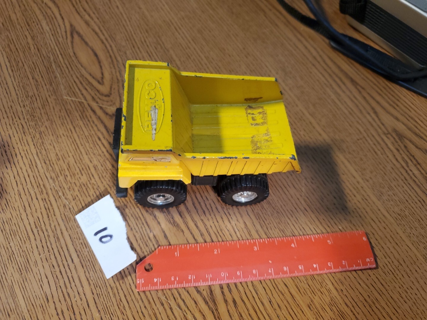 Vintage Remco 1987 Toys Die Cast Yellow Dump Truck Chunky 4” Collectable