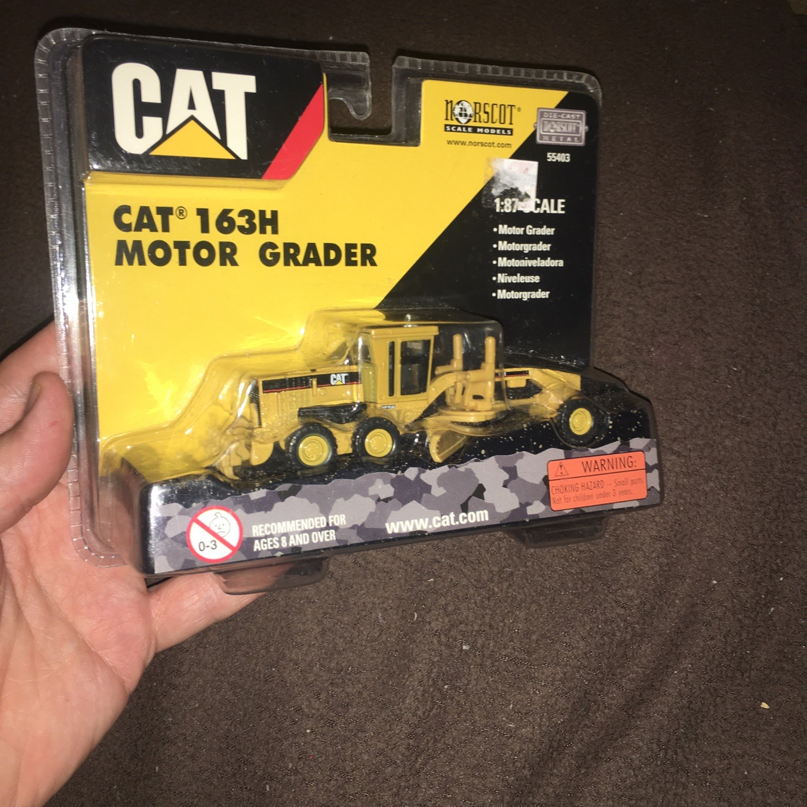 2007 NORSCOTT CAT 163H Motor Grader HO 1:87 55403 Unopened Box