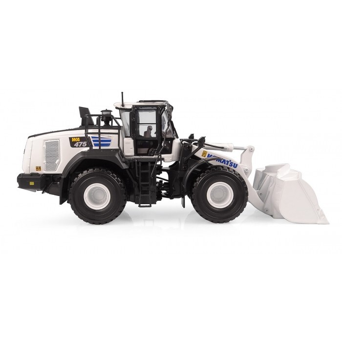 Komatsu WA475-10 Wheel Loader – White – Universal Hobbies 1:50 Scale #UH8182 New