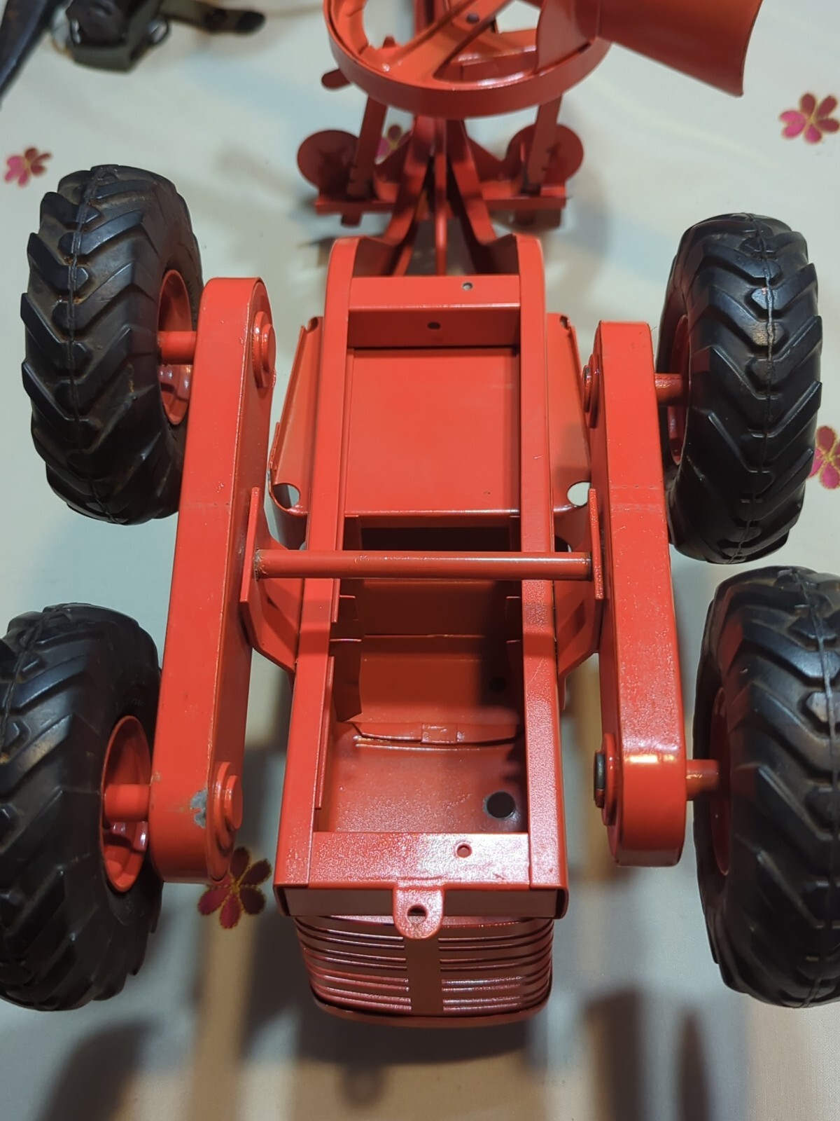 Vintage Doepke Adams Motor Road Grader Pressed Steel Model Toy Diesel 1940s