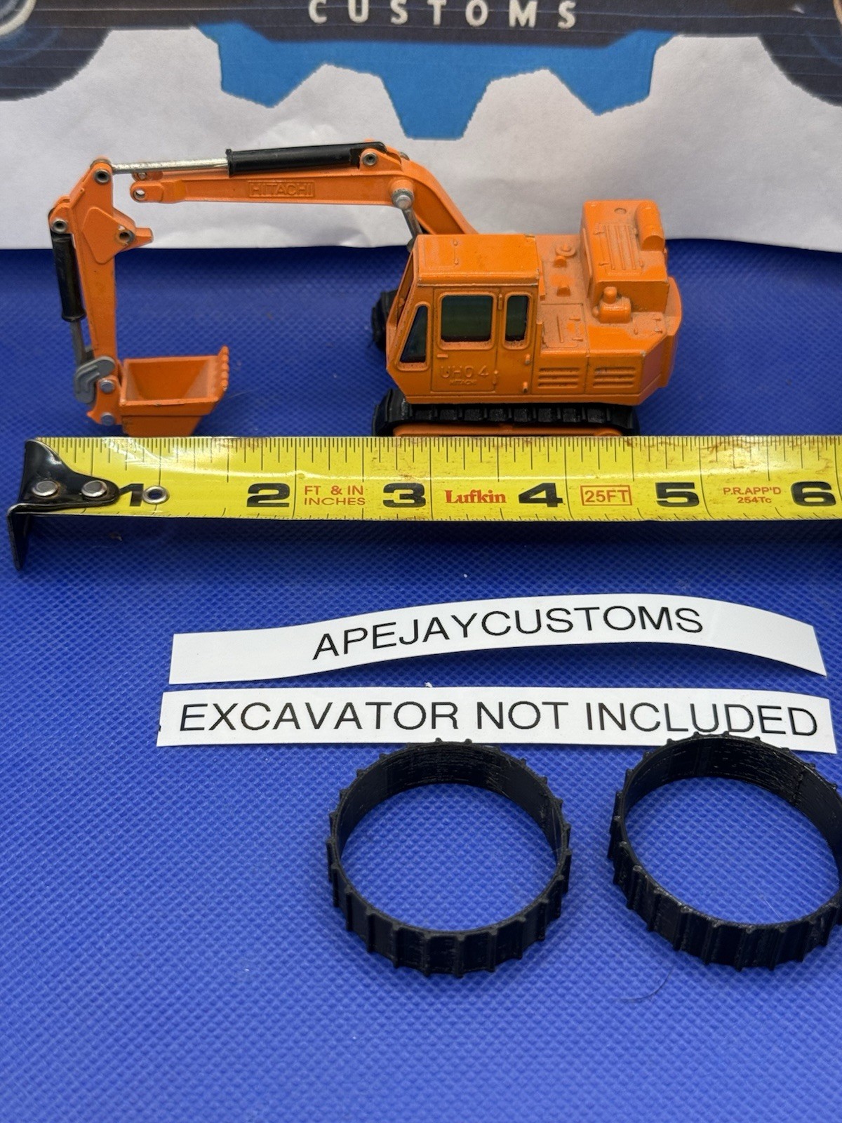 1 set of new tracks for Shinsei Mini Power # 12 Hitachi UHO 4 Excavator Digger