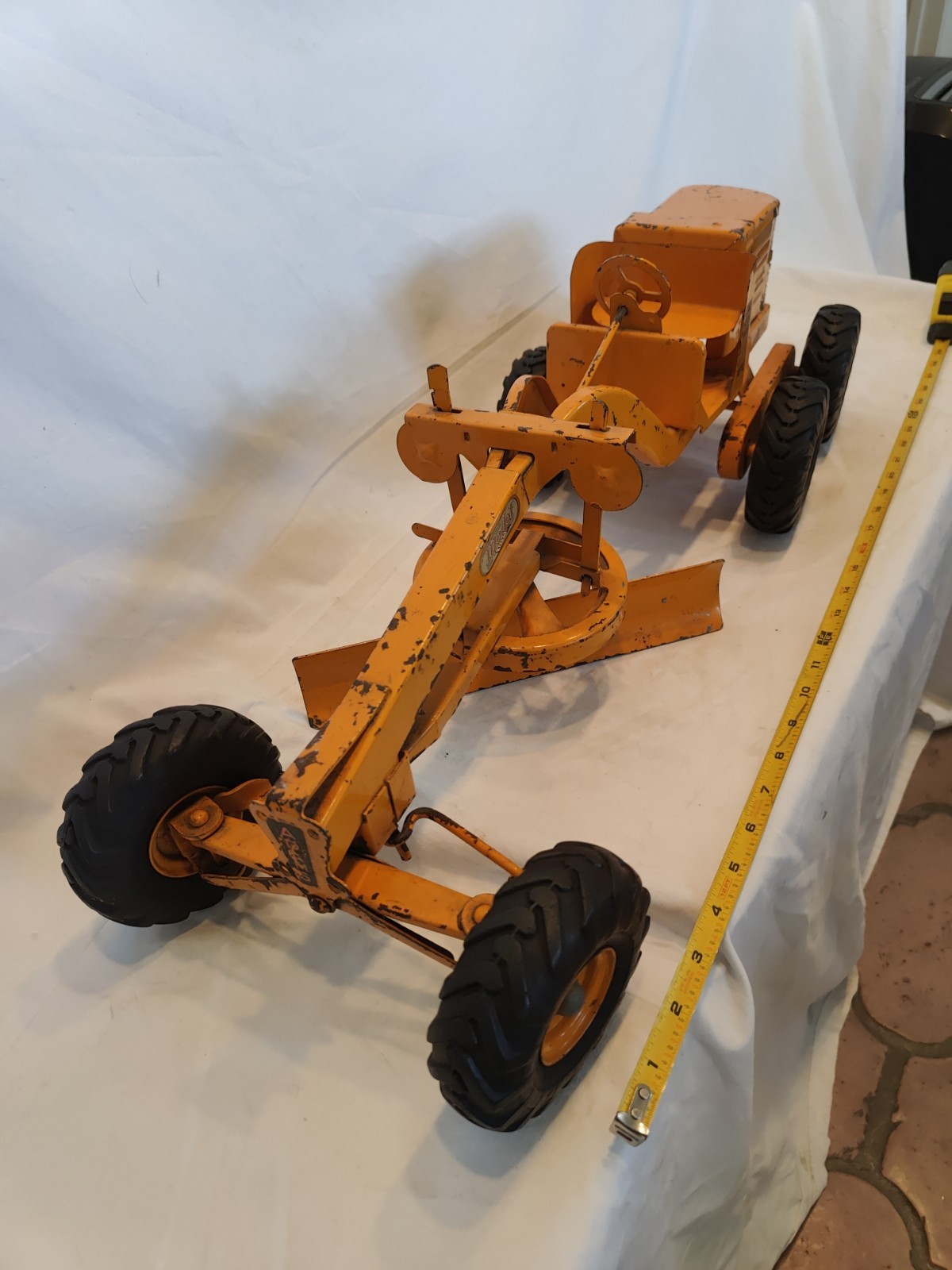 Doepke Model Toys Adams Road Grader Diesel Motor Steel 1950’s Vintage Nice Cond.