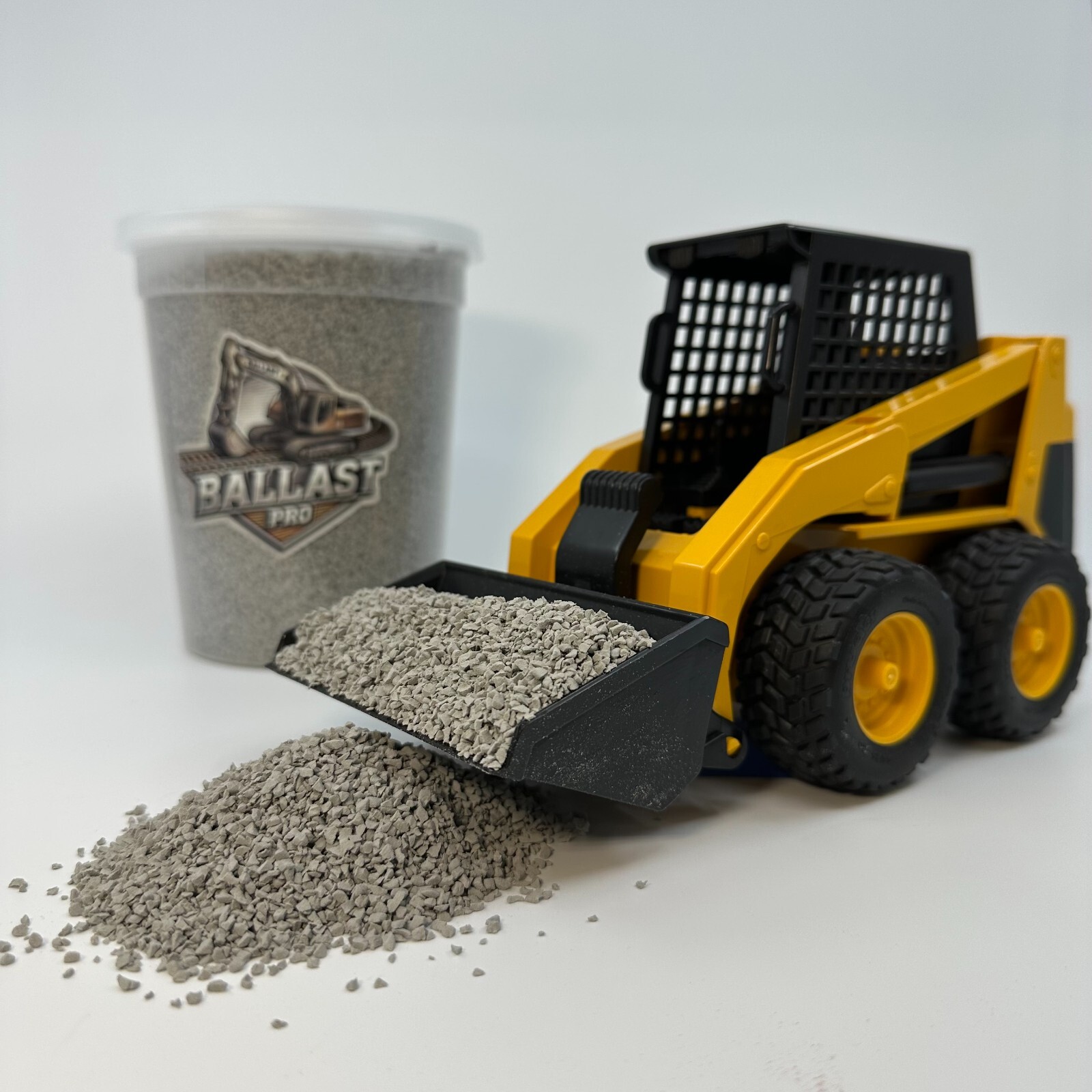 DIECAST CONSTRUCTION MODEL DIORAMA – LIGHT GRAY LIMESTONE GRAVEL MEDIUM BALLAST