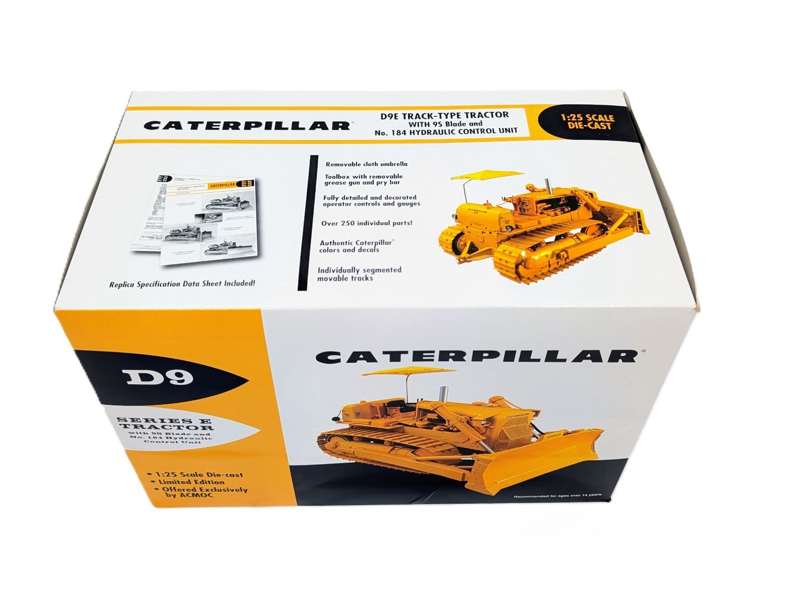 1/25 Caterpillar D9 Series E Tractor 9S blade and No.184 Hydraulic Unit