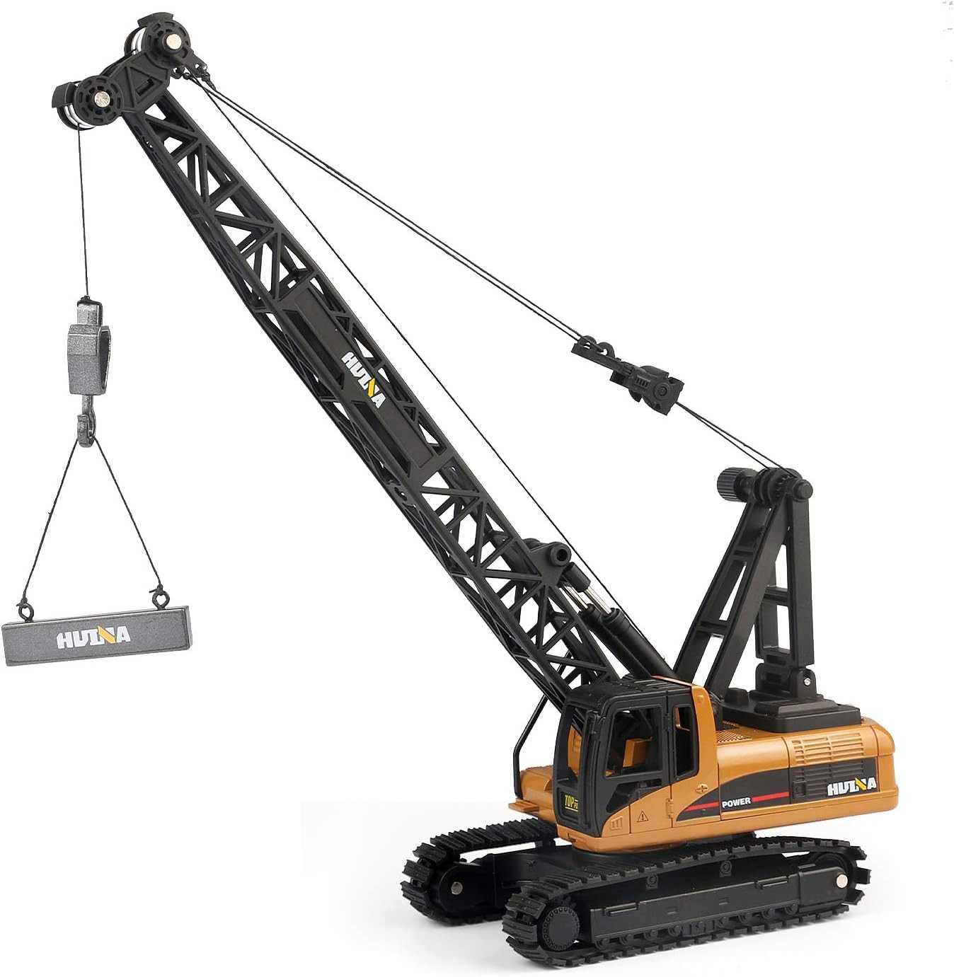 1/50 Scale Metal Diecast Crane Truck Toy for Kids, Crawler Crane Model Vehicle