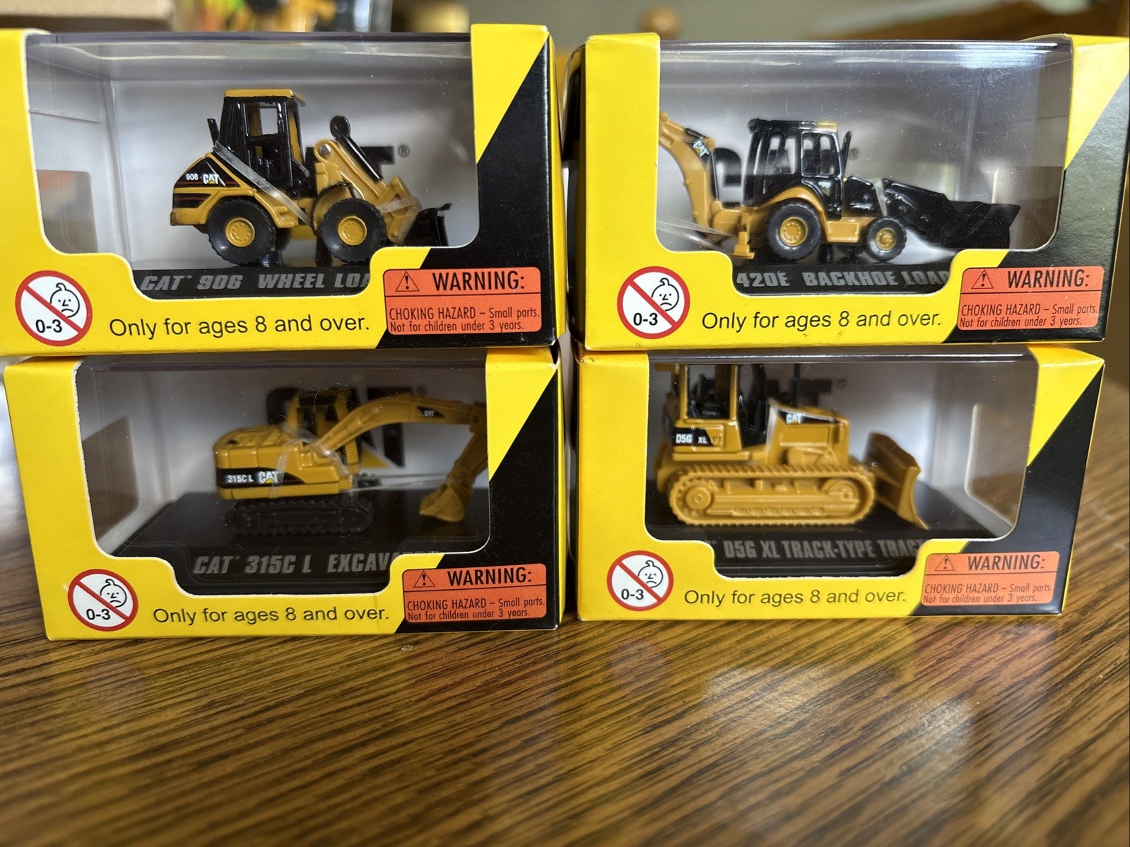 CAT Diecast Lot of 4 –Norscot 1/87 Scale – Excavator, Dozer, Loader – NEW in Box