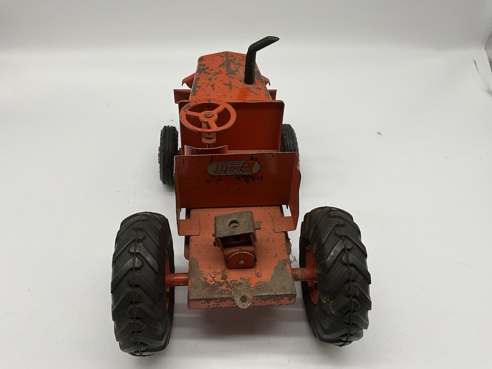 Doepke Euclid Tractor Toy Earth Mover 26″ Red Goodyear Tires Vintage 1950’s