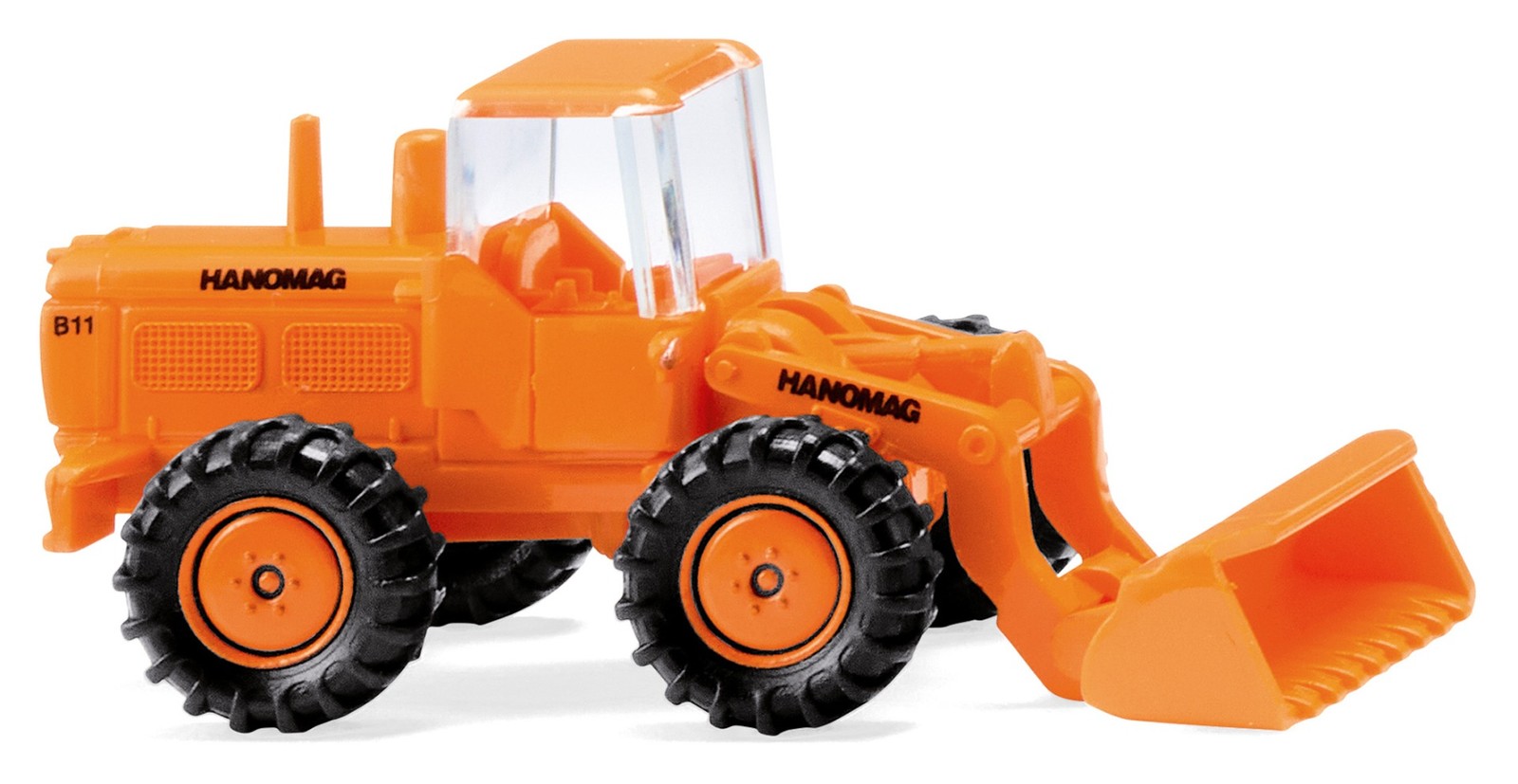WIKING – Orange HANOMAG Wheel Shovel – 1/160 – WIK097403