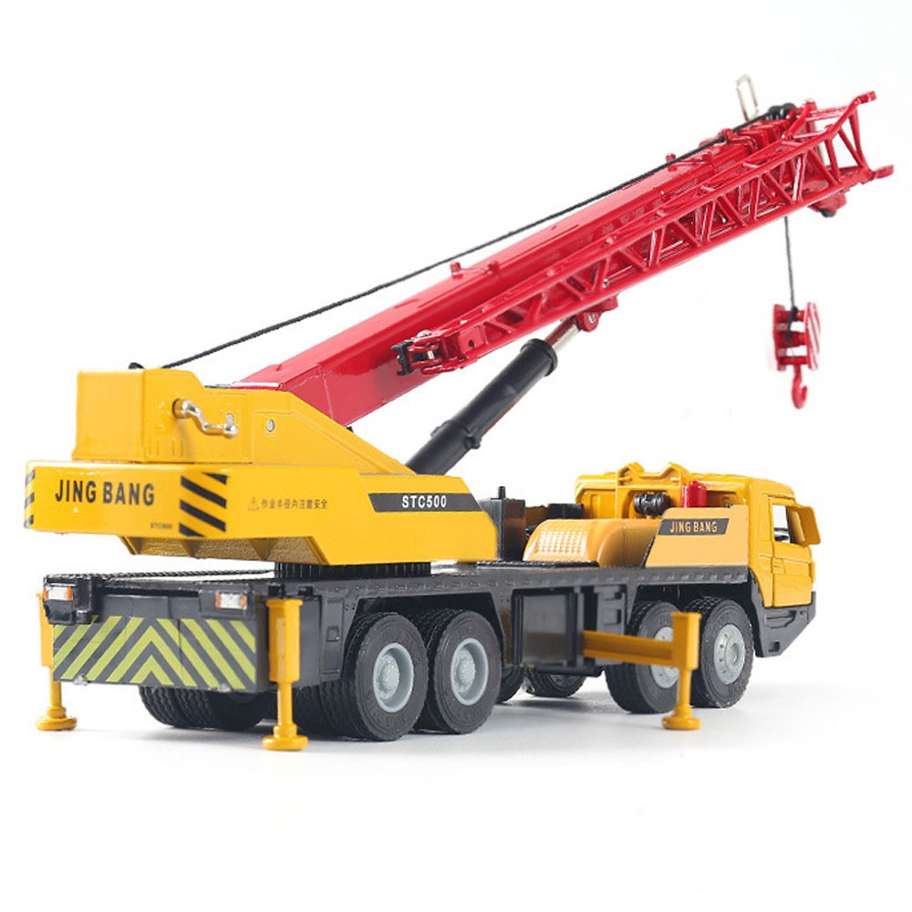 Mega Crane Truck Construction Vehicle Diecast Toy Cars Toys for Boys kids Red