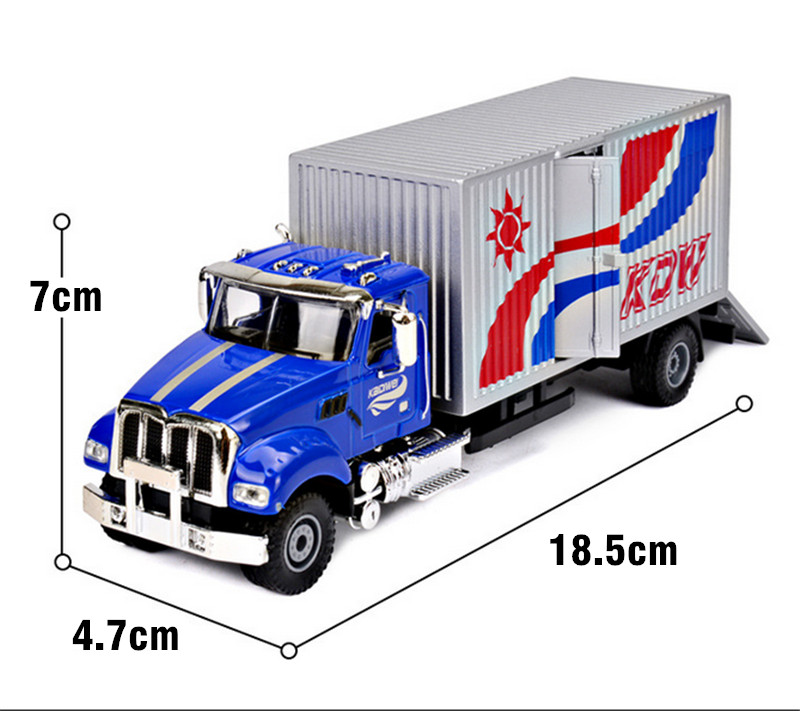 1:50 Diecast American Van Alloy Delivery Truck Toy Emulational Vehicle Model