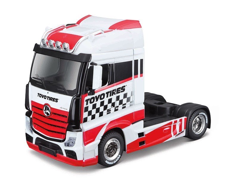 Bburago 32200-B Volvo Haulers Custom Cab – MB Actros Gigaspace 1/43 Diecast MIB
