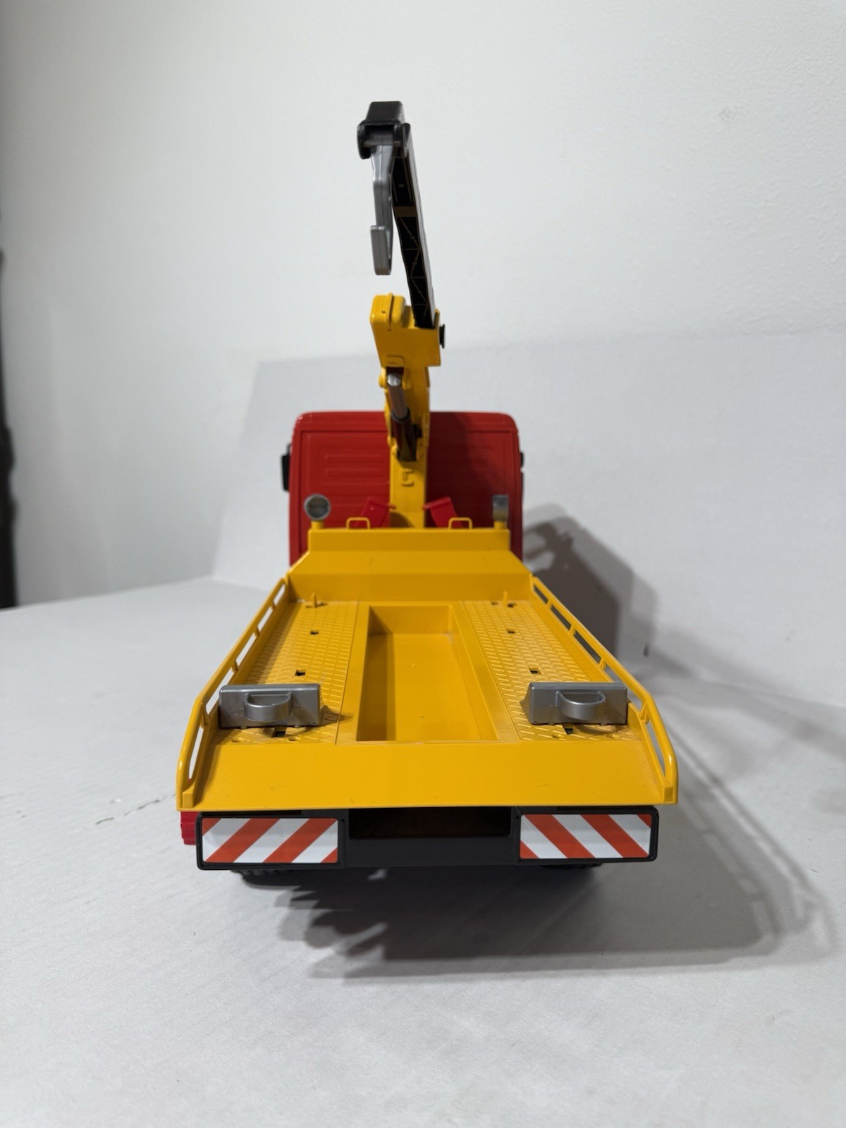 2001 Bruder Day & Night Service Wrecker Tow Truck 19″ Yellow & Red Germany 4143