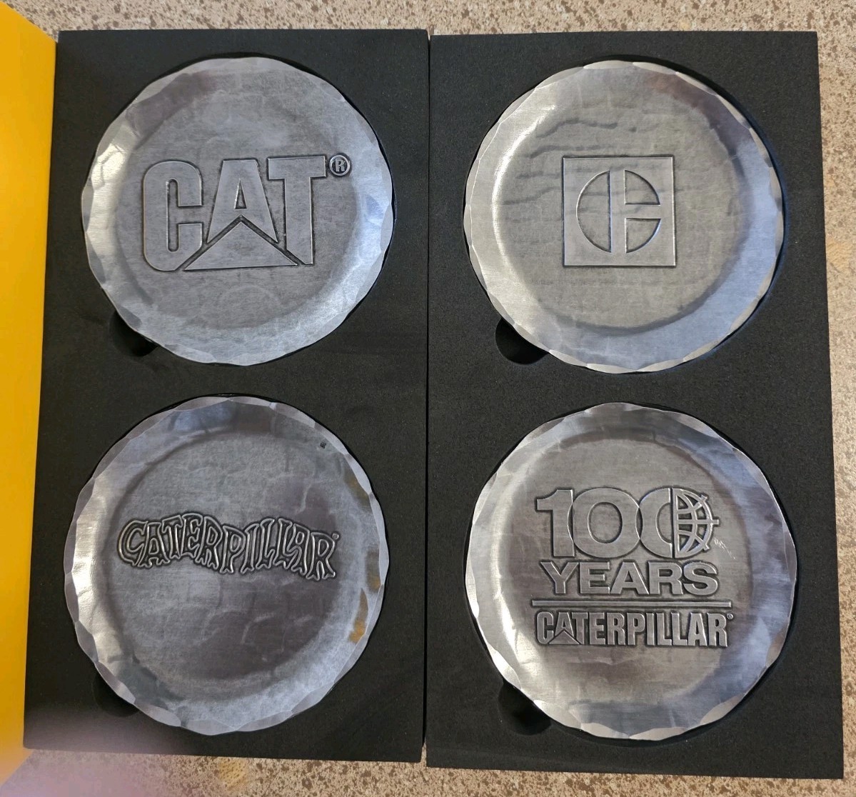 Caterpillar 100 Years Centennial Coasters Set CAT Employee Exclusive