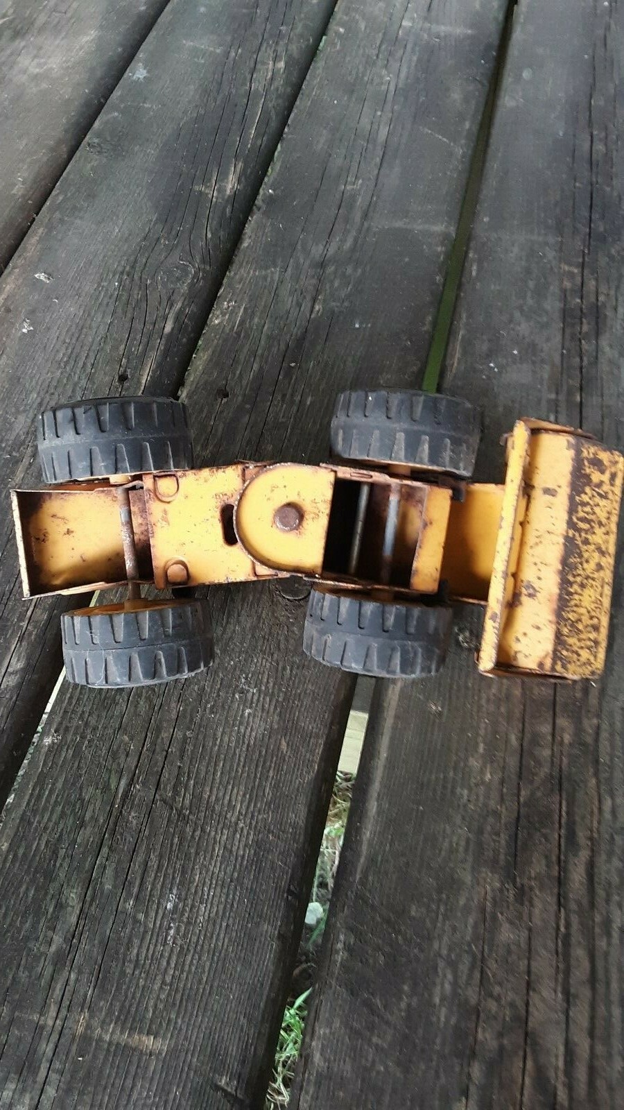 Vintage Tonka Pressed Steel Front End Loader Orange Truck XR-101 Tires 52900