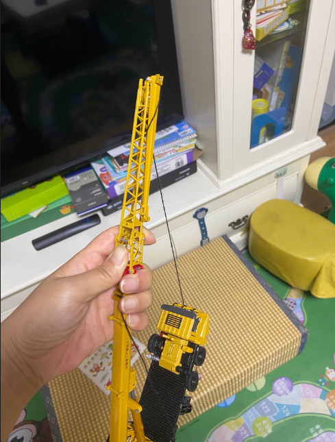 1:55 KDW ENGINEERING TRUCK CRANE Construction Machine Equipment Diecast Model