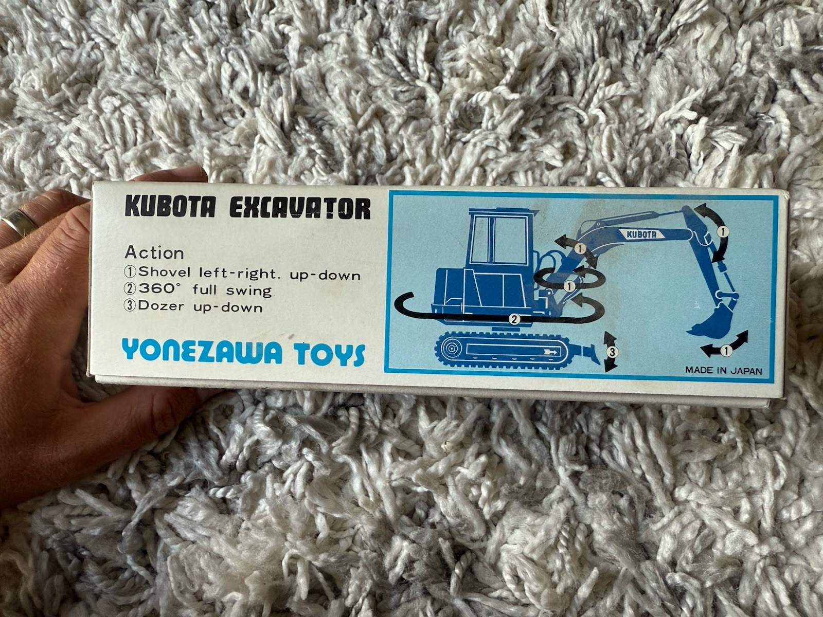 Yonezawa Toys Kubota Excavator KH 61 Diapet New Vintage! Japan