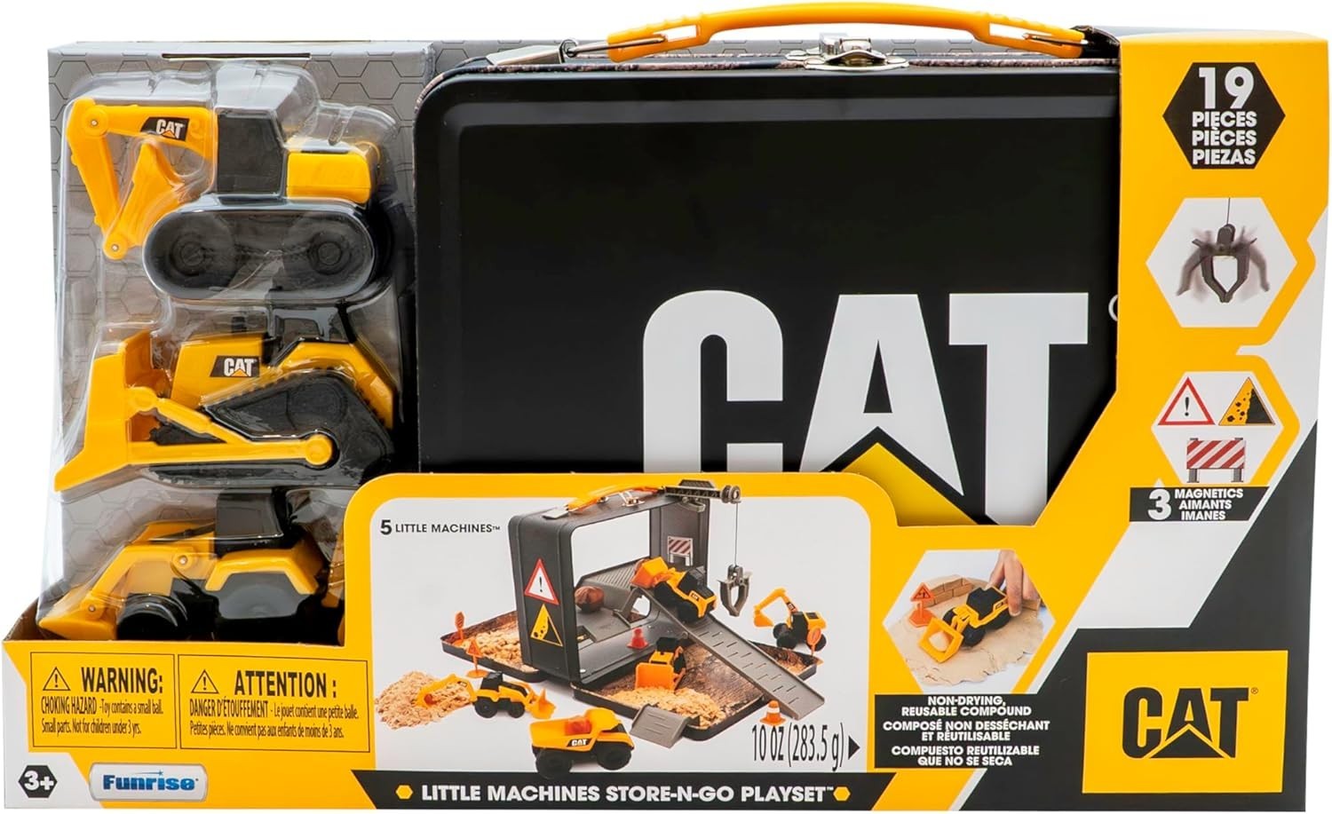 Construction Toys, Store N Go Playset – Tin Travel Case Transforms into Multi-