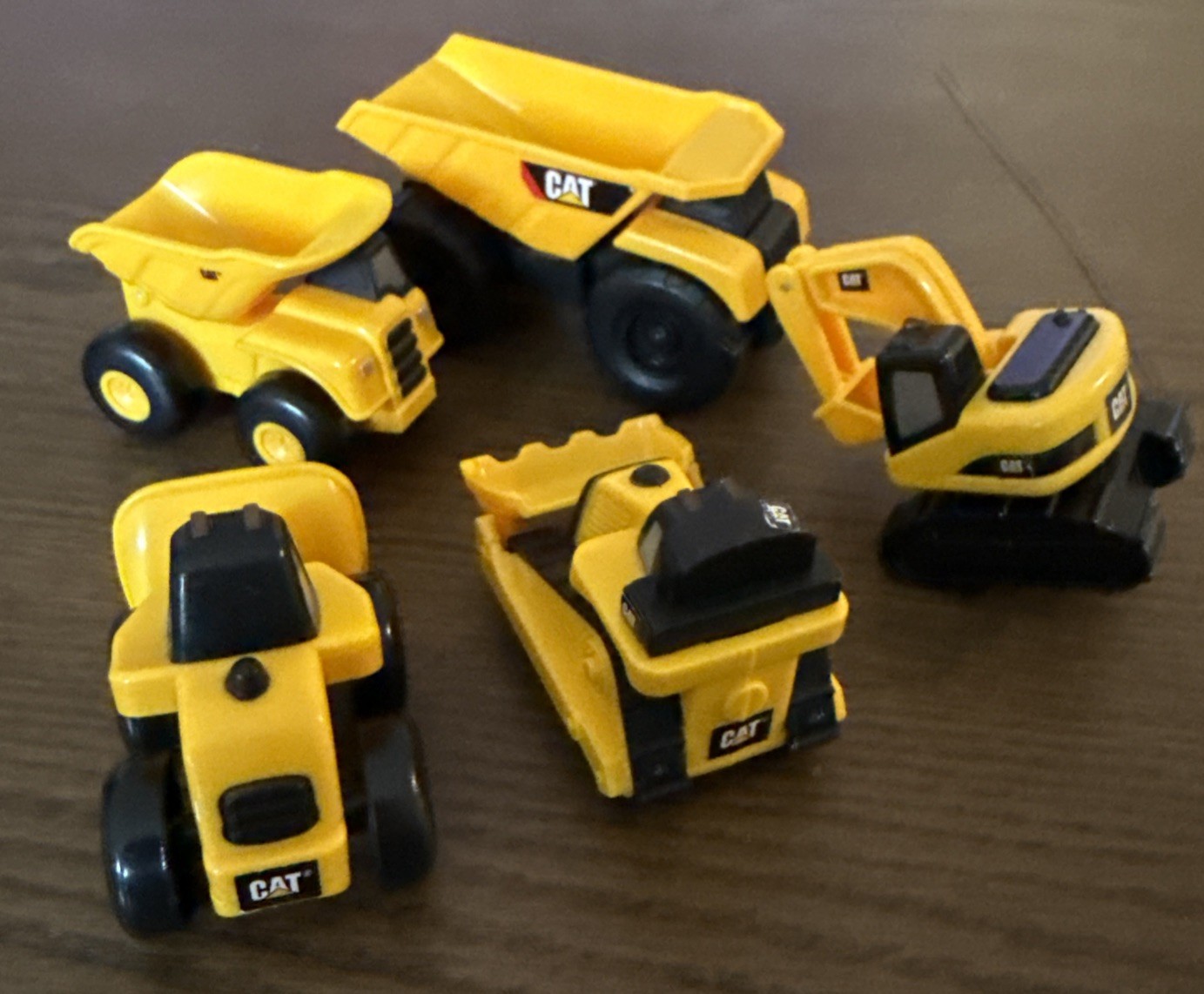 Caterpillar CAT Mini Machines Construction Trucks Toy Set – Lot of 5