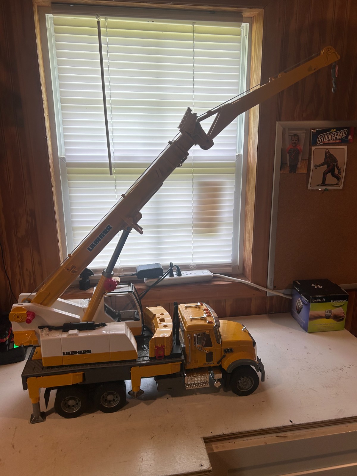 Mack Granite Liebherr Crane Truck Yellow