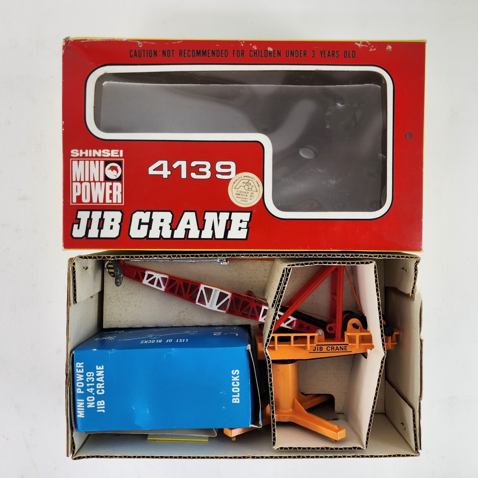 Shinsei Mini Power JIB CRANE 4139 Diecast Kit ORIGINAL COMPLETE RARE NOS NEW