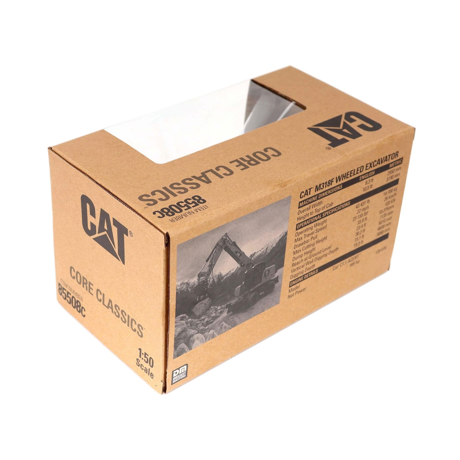 1:50 Scale Cat M318F Wheeled Excavator | Core Classics Series Cat Trucks & Co…