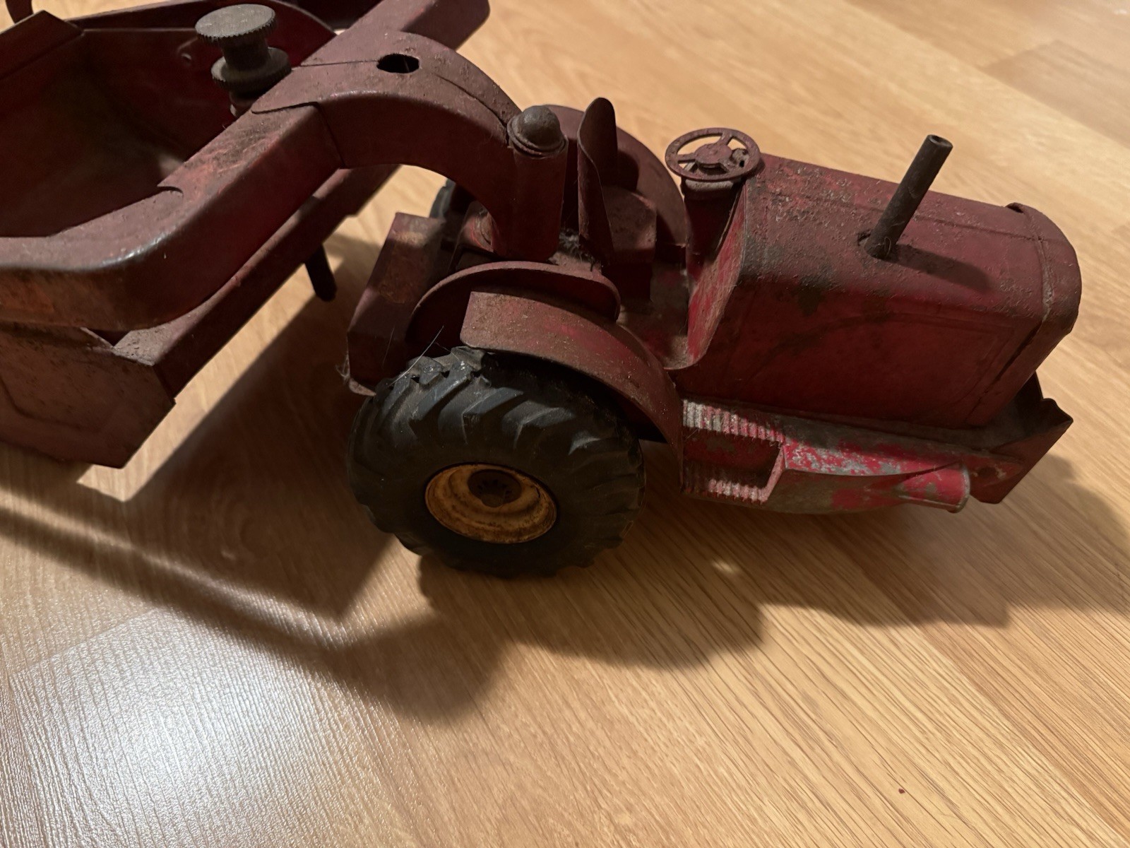 Vintage 1950s Doepke Model Toys 29″ Heiliner Earth Mover Road Grader Scraper