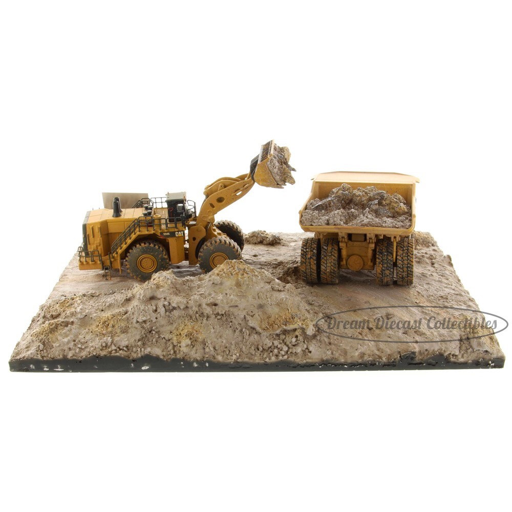 ⭐1:125 CAT WEATHERED 994K WHEEL LOADER & 797F MINING TRUCK DIECAST MASTERS 85762