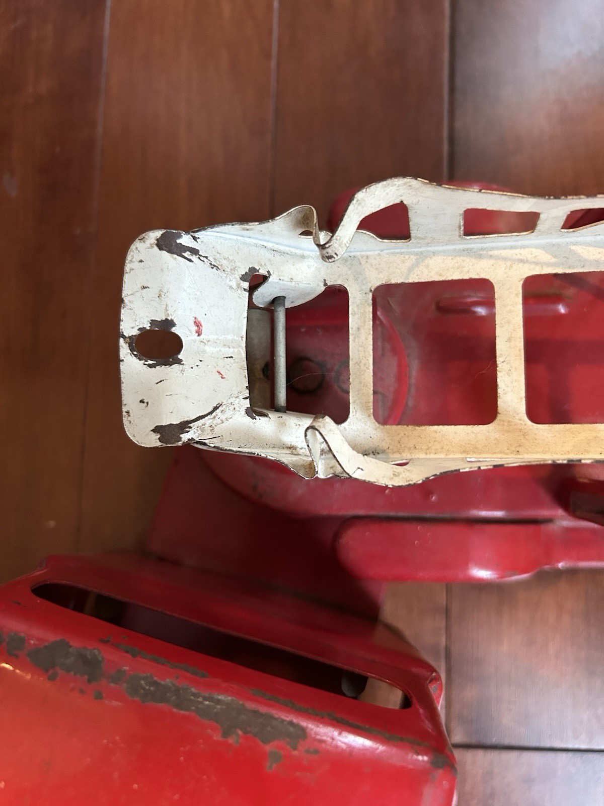 Vintage Buddy “L” GMC Extension Ladder Trailer Fire Truck Display – Antique