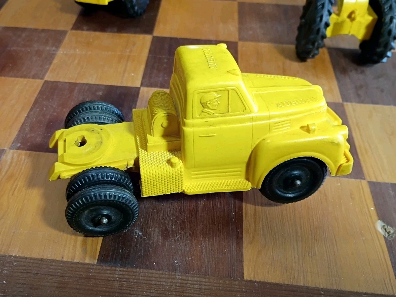 Vintage Auburn Rubber Construction Toys (Lot Of 6 Pcs) Truck Earth-Mover Grader