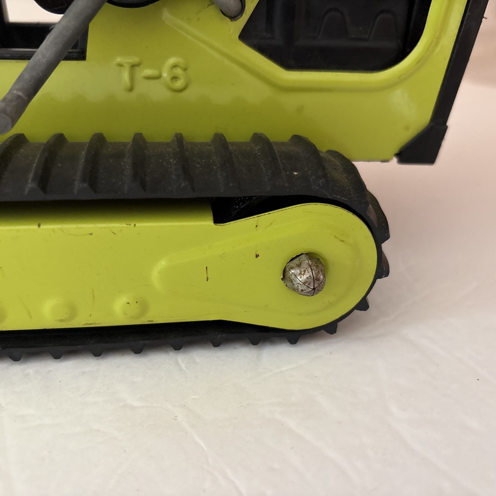 Vintage TONKA T-6 Front end Loader Excavator 1970s Green Steel Bulldozer Digger