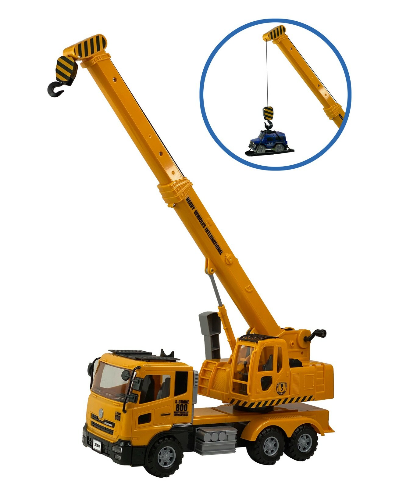 Big Daddy Extra Large Crane Toy Truck Extendable Arms & Lever to Lift Crane Arm