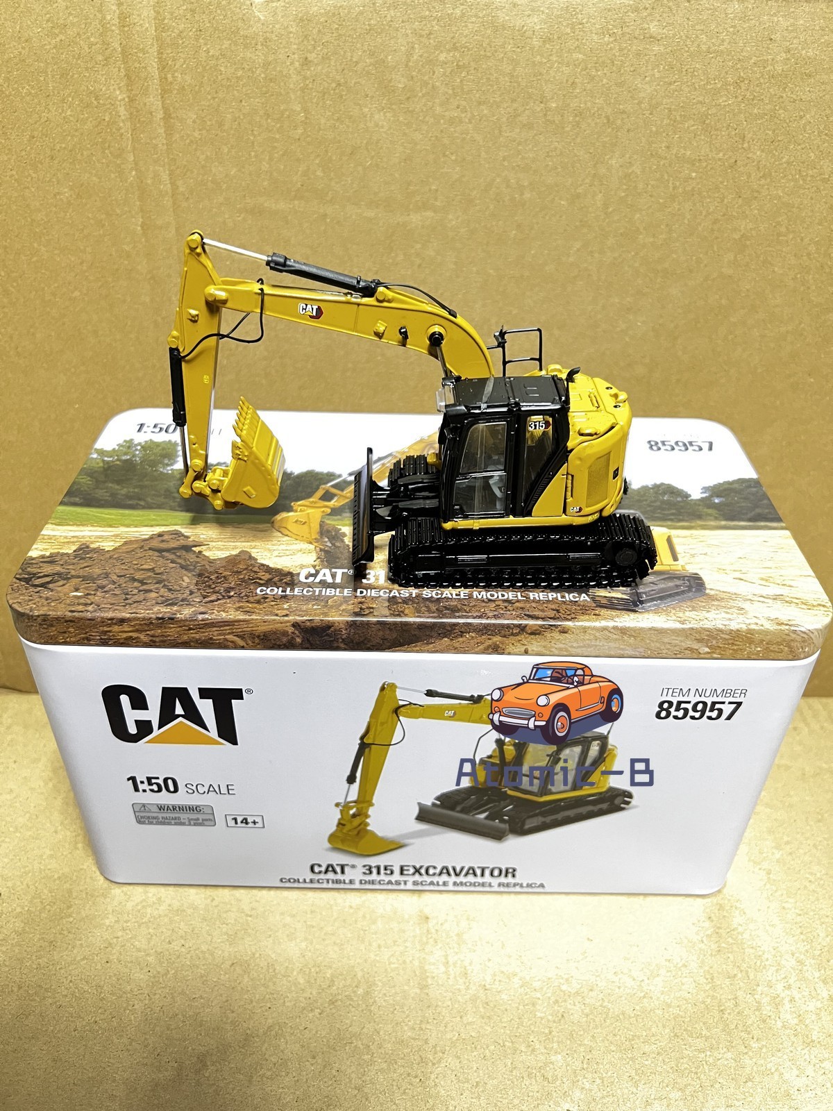 DM 1:50 CAT 315 EXCAVATOR Caterpillar Excavator Alloy Vehicle Model 85957BK