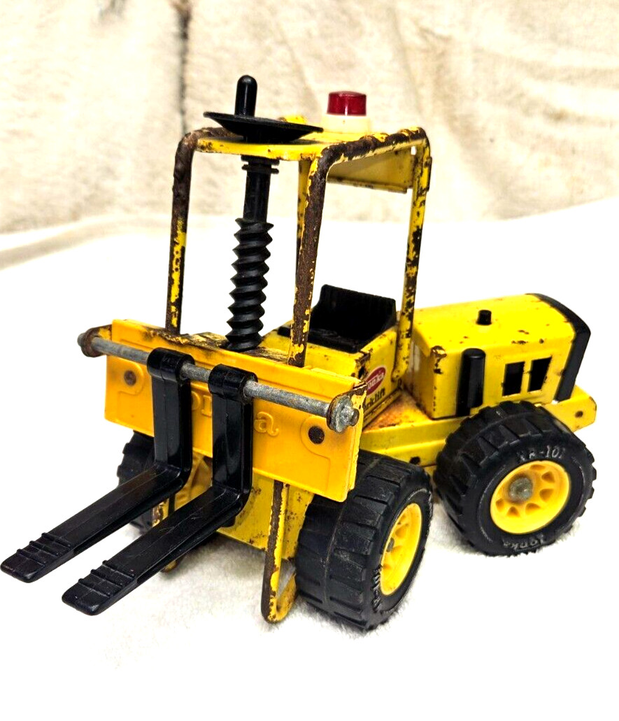 Tonka Forklift Truck # 52900 • XR-101 • Pressed Steel Metal Toy • 1970s Vintage