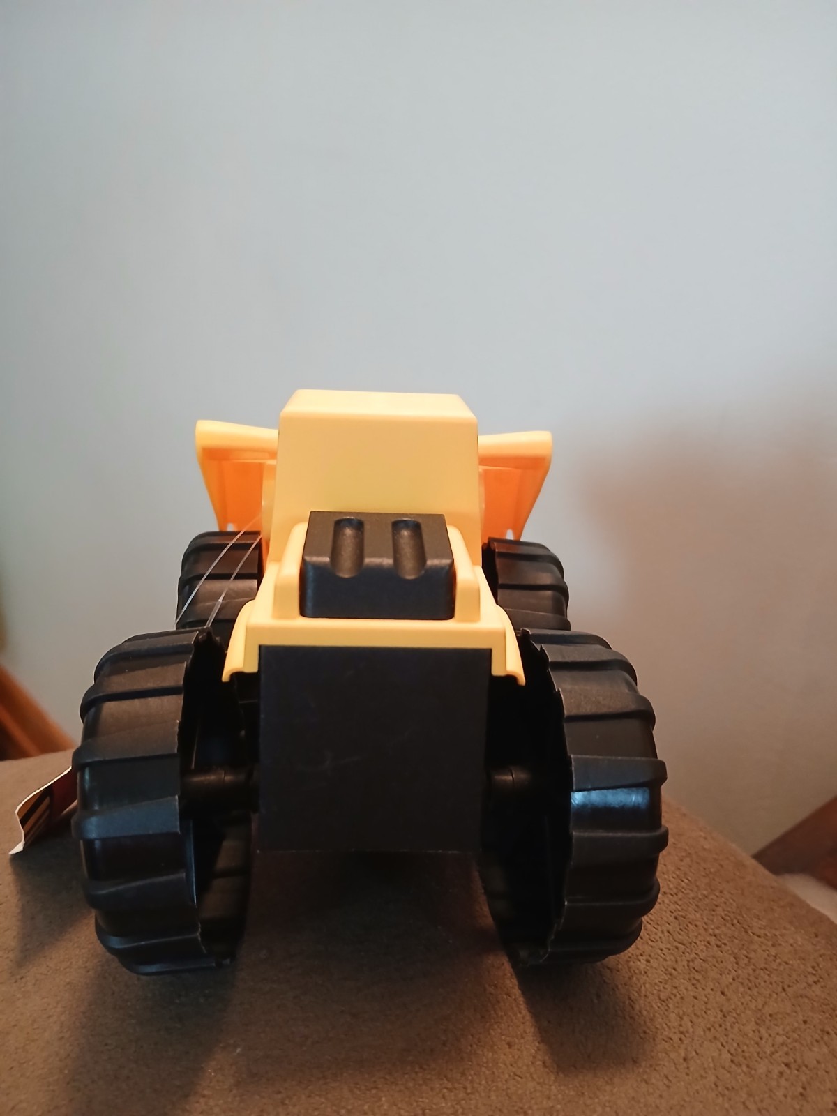 Turbo Wheels Plastic Yellow Construction Vehicle Bulldozer Front Loader