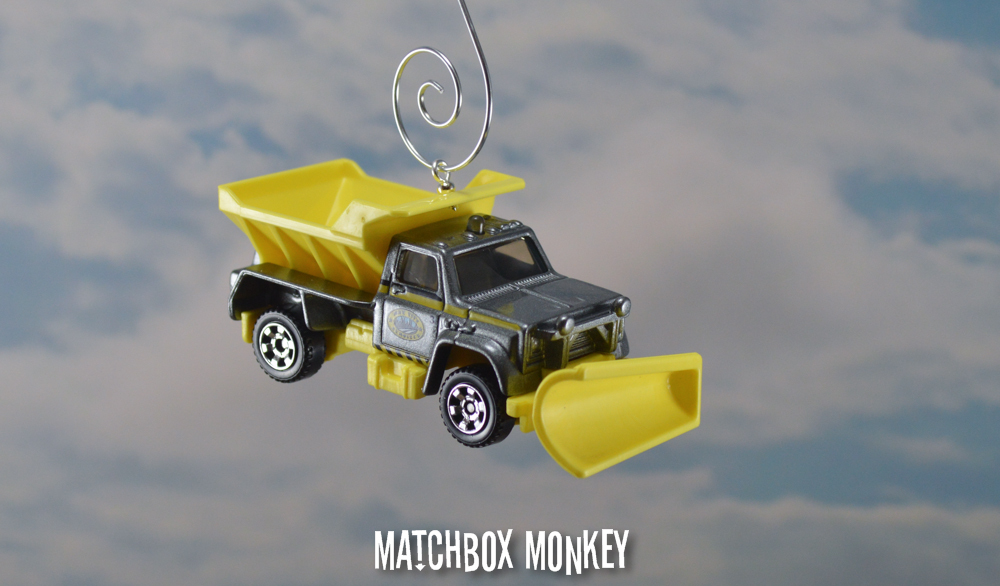 Highway Maintenance Snow Plow Salt Truck Custom Christmas Ornament 1/64 DOT MDOT