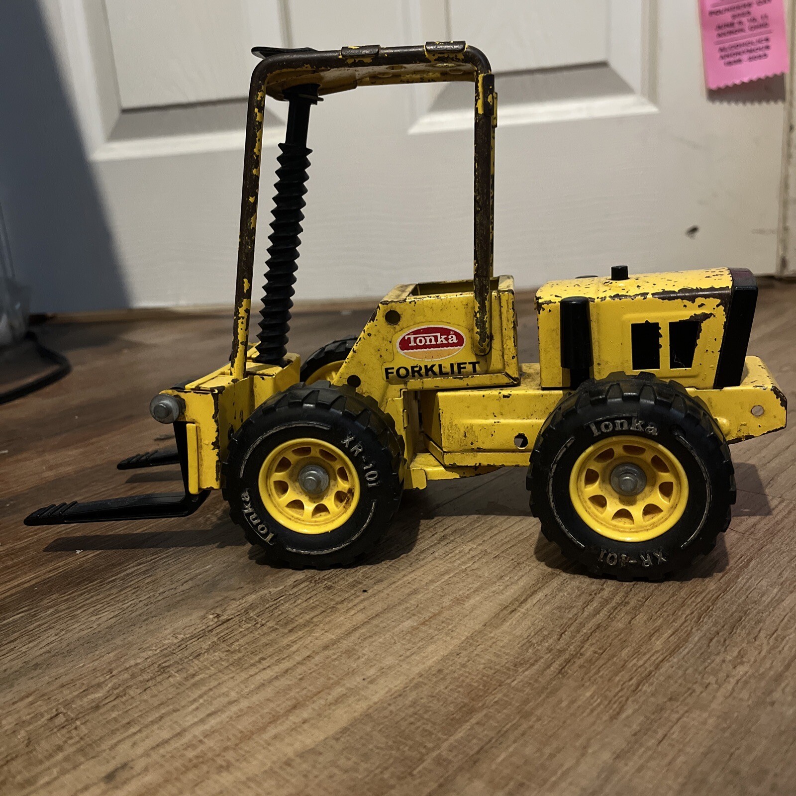 Vintage 70’s Tonka Forklift Pressed Steel Die cast