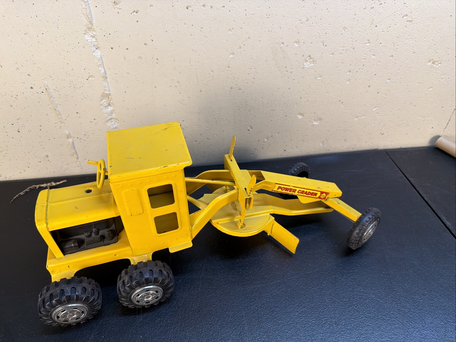 POWER GRADER – TONKA Vintage 1970’s Tonka Yellow Die Cast Metal – RARE! CLEAN