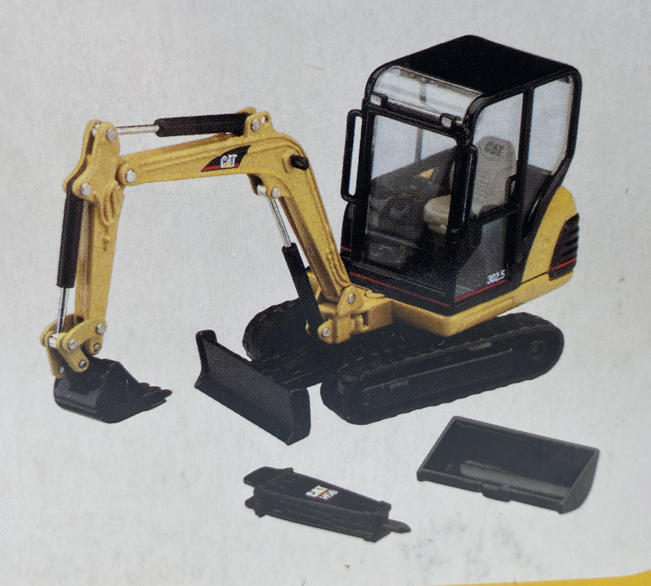 Vintage 2001 Norscott CAT 302.5 Mini-Hydraulic Excavator with Work Tools #55085