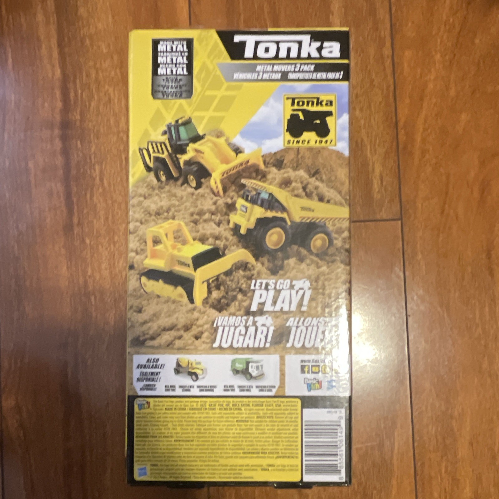 Tonka Metal Movers Metal 3-Pack Dump Truck Bulldozer Front Loader Yellow/Black
