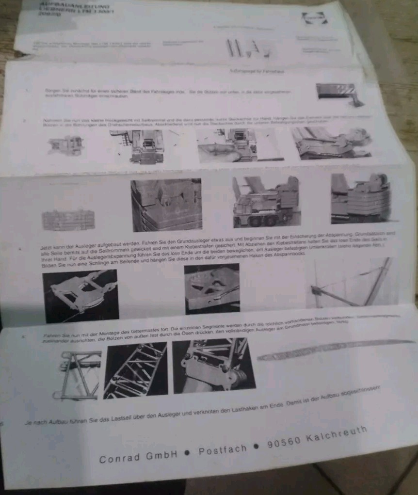 Conrad 1:50 LTM 1300/1 Liebherr Gru Mobile RARE James Jack Crane RARE Vintage