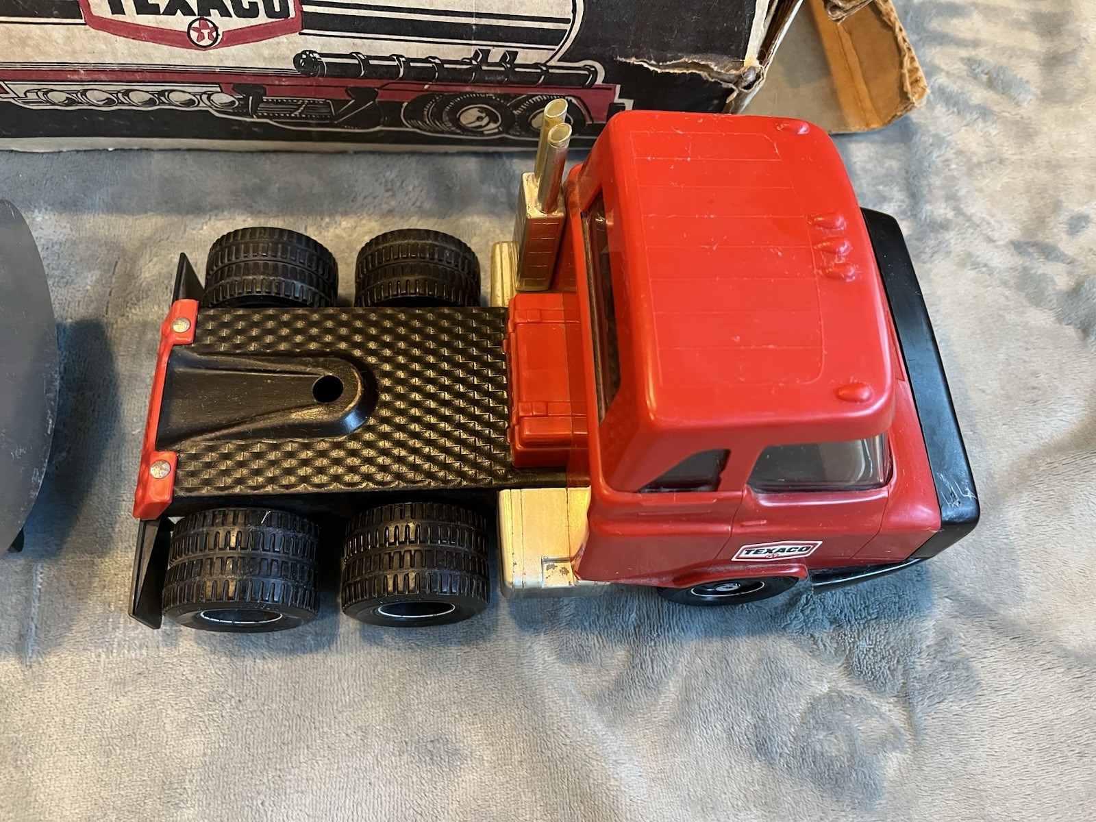 Vintage ‘70s Plastic Steel Texaco Gas Oil Tanker Toy Truck By Republic Tools USA