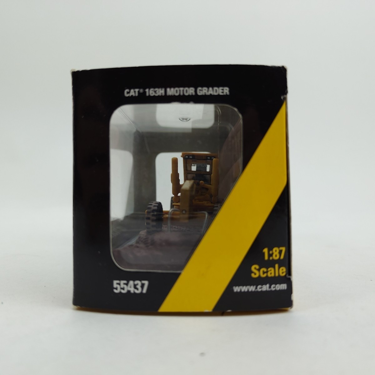 NORSCOT CAT 1:87 HO 163H Motor Grader At Work (Yellow) Diecast Caterpillar 55437