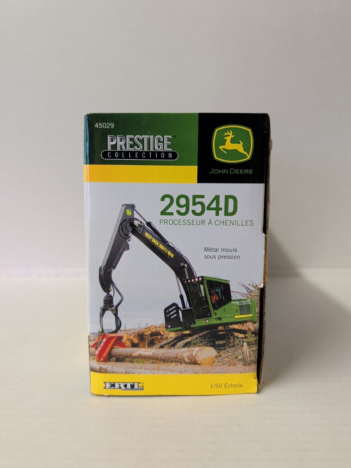 John Deere 2954D Tracked Forestry Processor Prestige Collection 1:50 NIB DVD