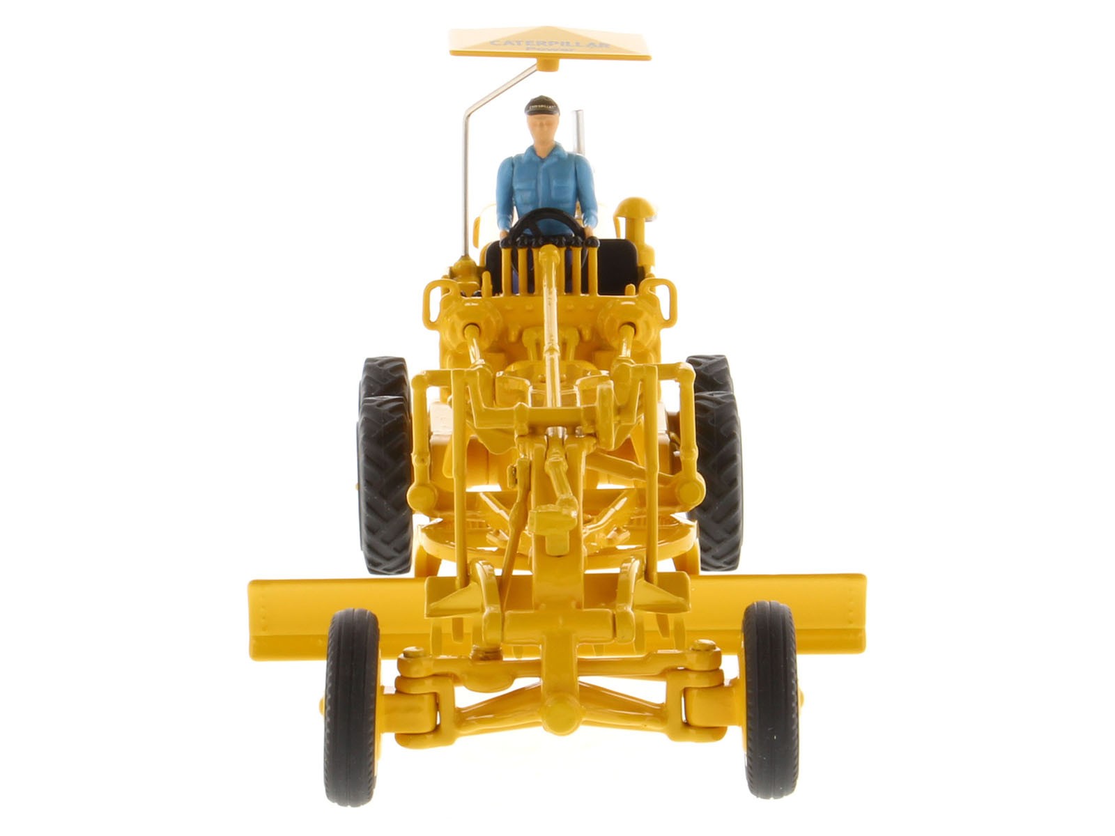 CAT Caterpillar No.12 Motor Grader Yellow with Operator 1/50 Vintage Series