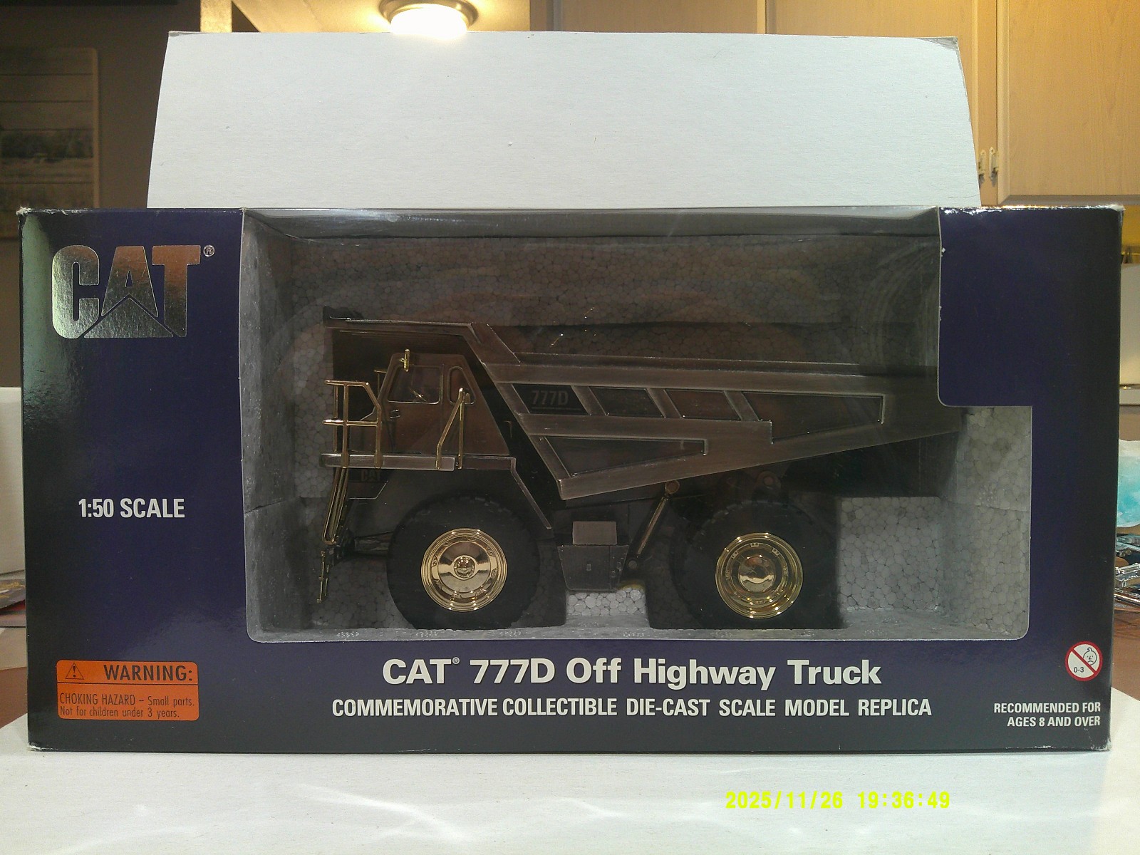 Norscot CAT 777D Off Road Truck Collectible #55157 1/50 Smoke Chrome Sealed Box
