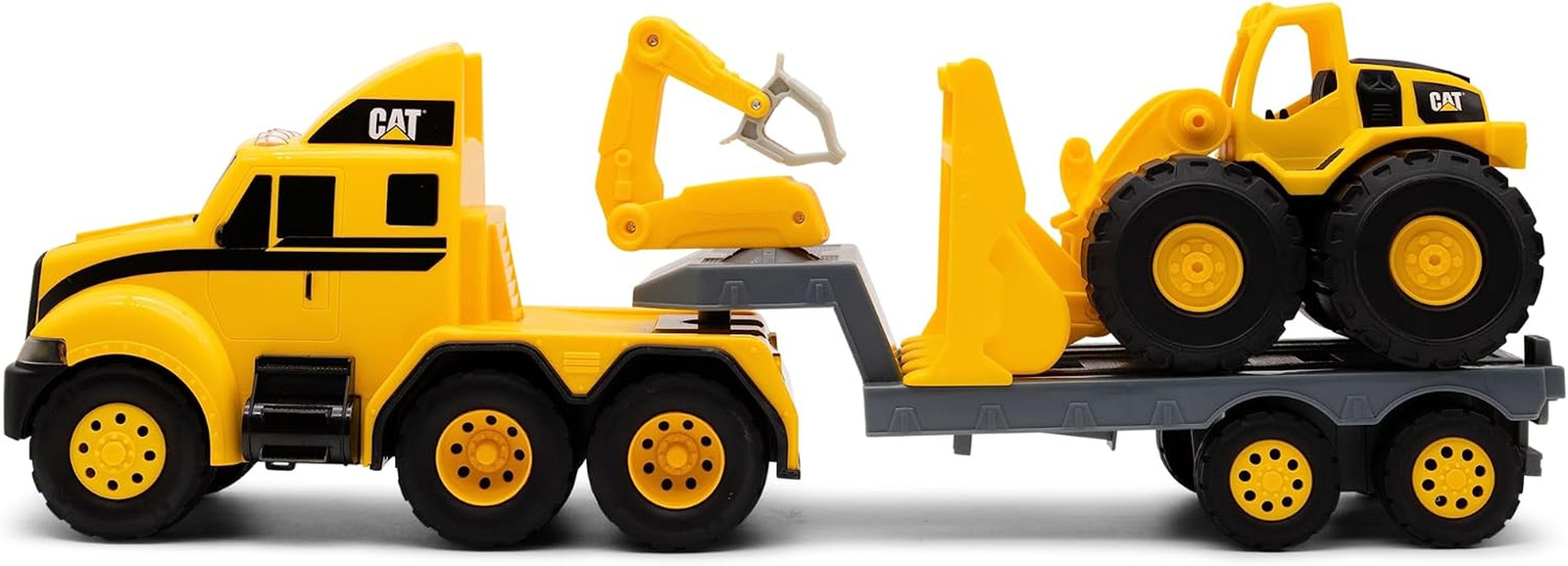CAT Heavy Mover Construction Truck Set with Loader, Lights & Sounds, 3+