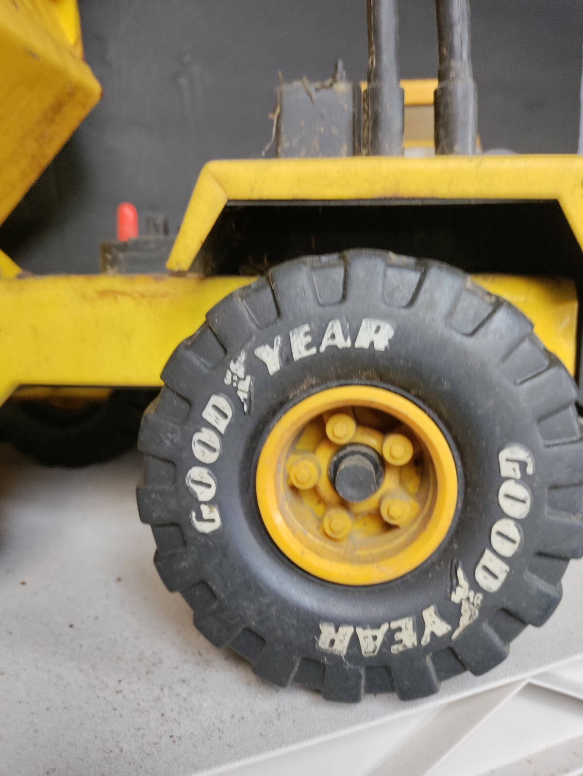 Vintage Buddy L Big Bruiser Construction Dump Truck Pressed Steel.