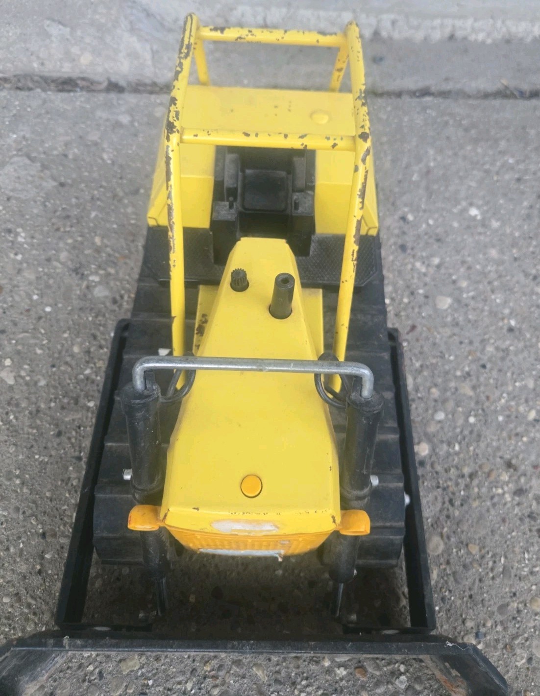 Mighty Tonka T-9 Turbo Diesel Bulldozer 17″ Excellent Tracks Works 1970s / 1980s